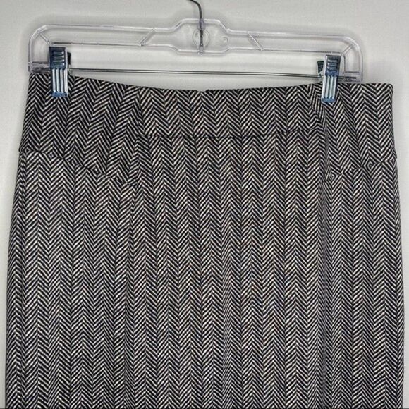 Michael Kors Black White Herringbone Pencil Skirt 8 - Picture 3 of 9